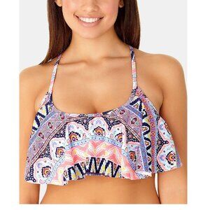 California Waves FarAway Vacay Print Strappy Top